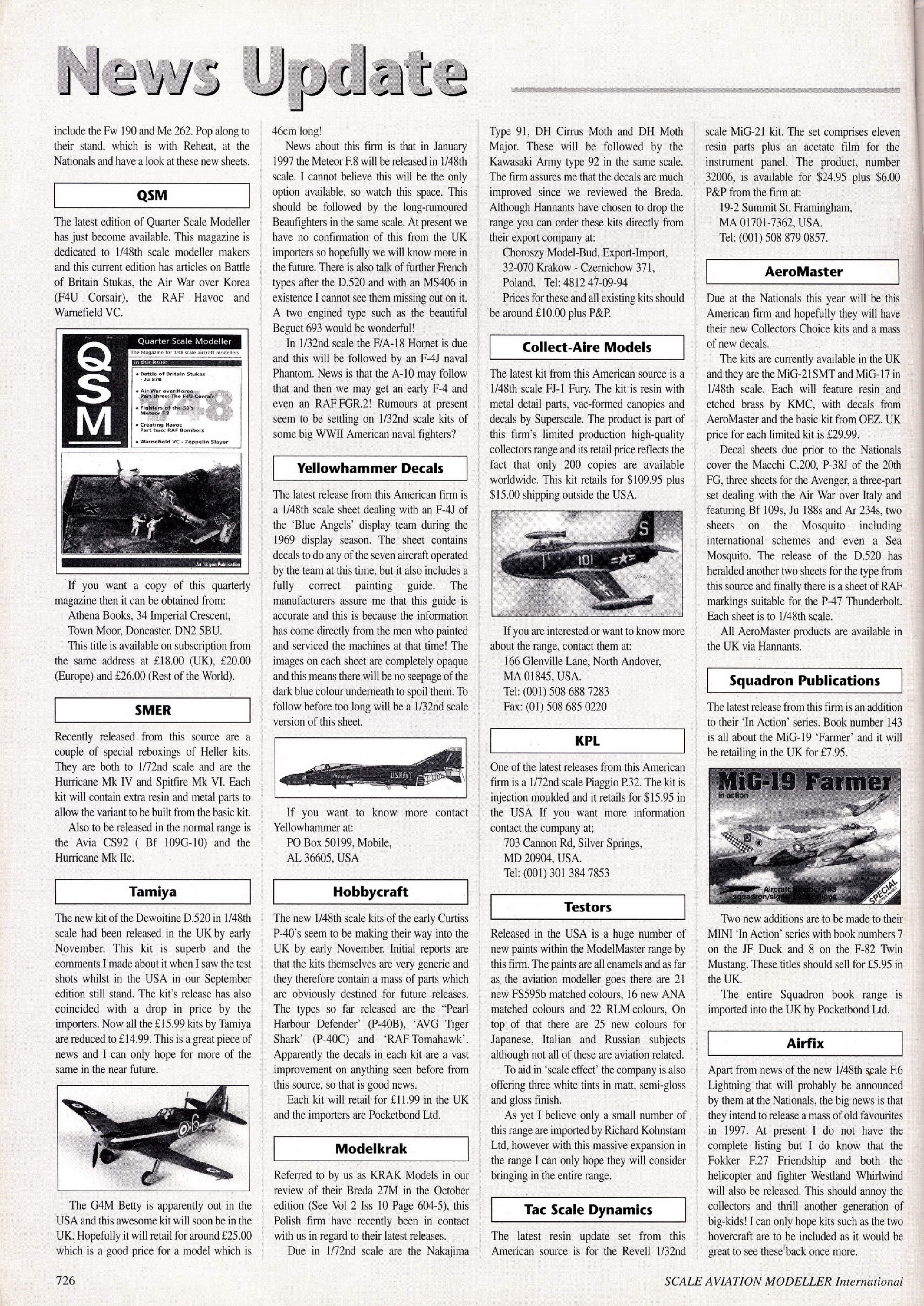 Scale Aviation Modeller International 1999-12